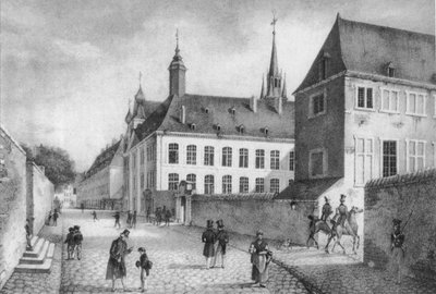 Het koninklijk Atheneum 1828 door Jean Baptiste Madou
